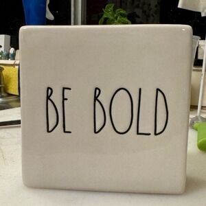 Rae Dunn BE BOLD and BE YOU Desk, Wall or‎ Shelf Decor